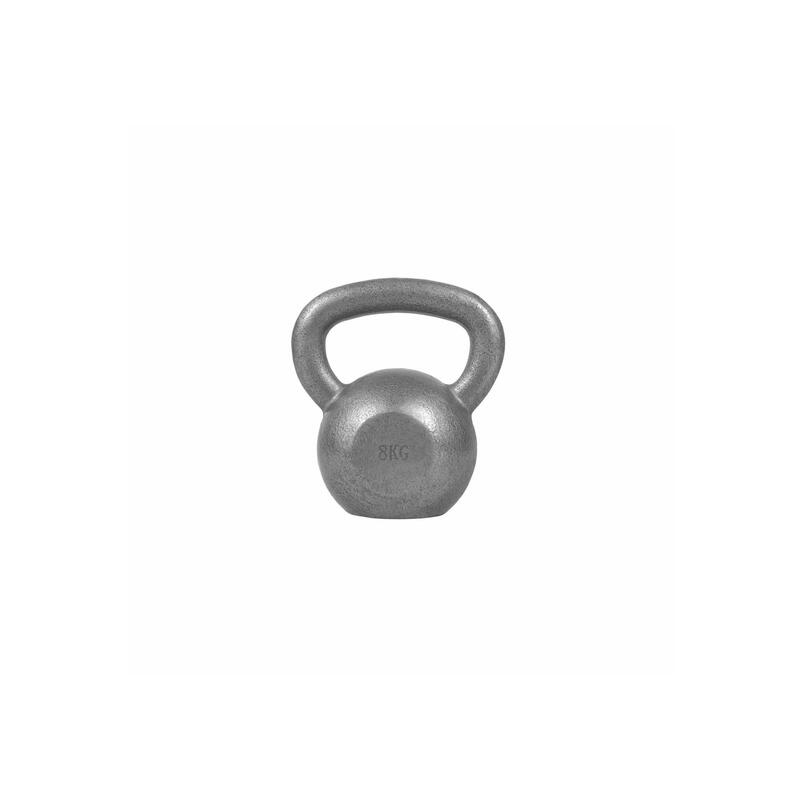 Kettlebell set van 3 - 4, 8 & 12 kg - Gietijzer - Grijs