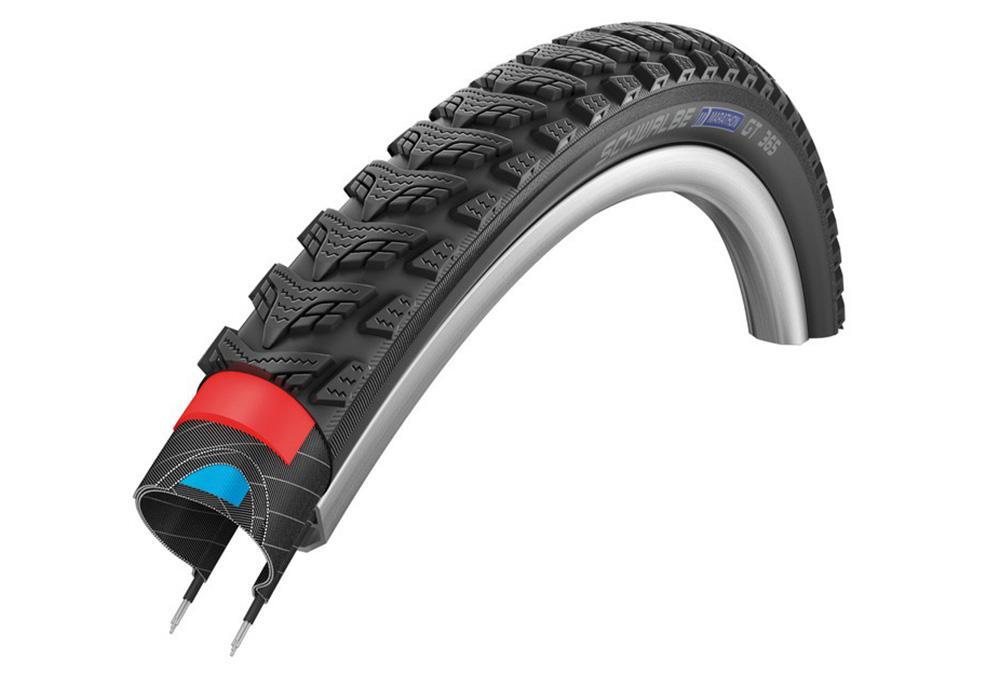 SCHWALBE Schwalbe MARATHON GT365 D-Guard 20 x .2.15 Black Reflex Tyre