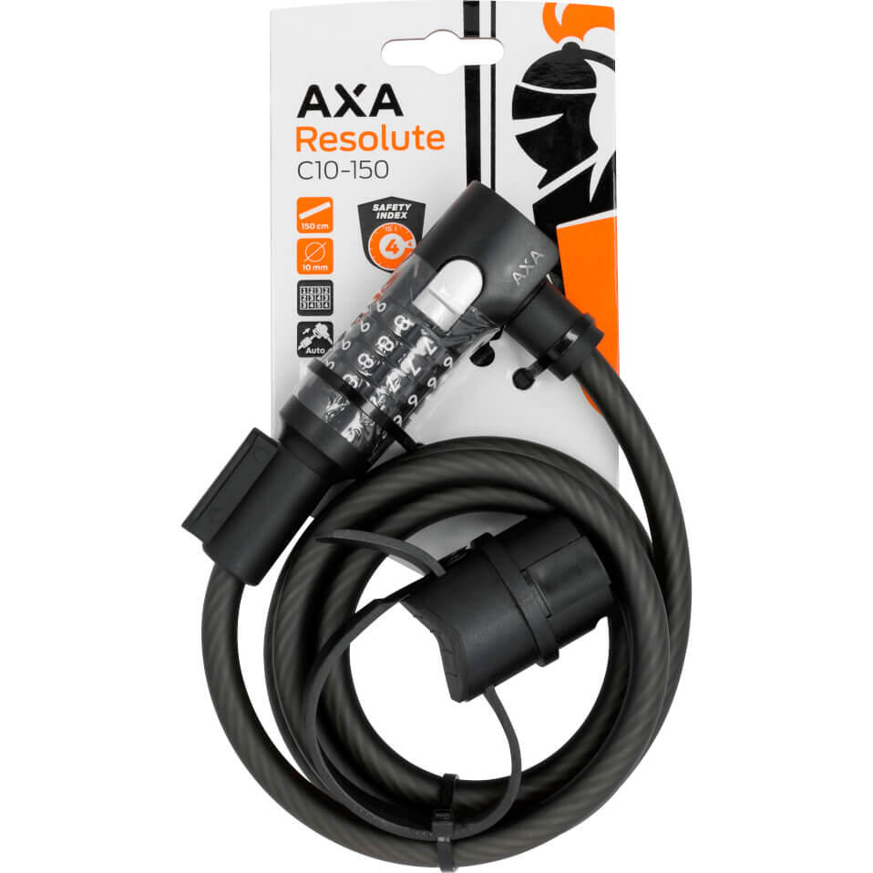AXA Kabelschloss Resolute 150/10 Code Länge 150cm, Ø10mm, schwarz 3/3