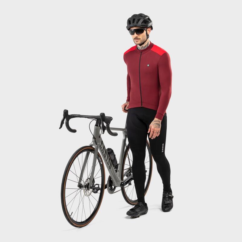 Camisola térmica de ciclismo para homem M4 Echelon SIROKO Bordeux