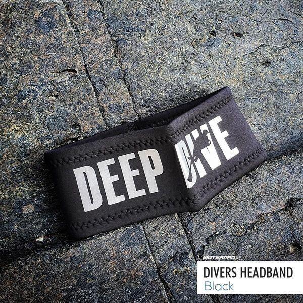 Adult Waterproof Diving Headband - Black