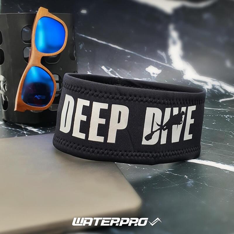 Adult Waterproof Diving Headband - Black