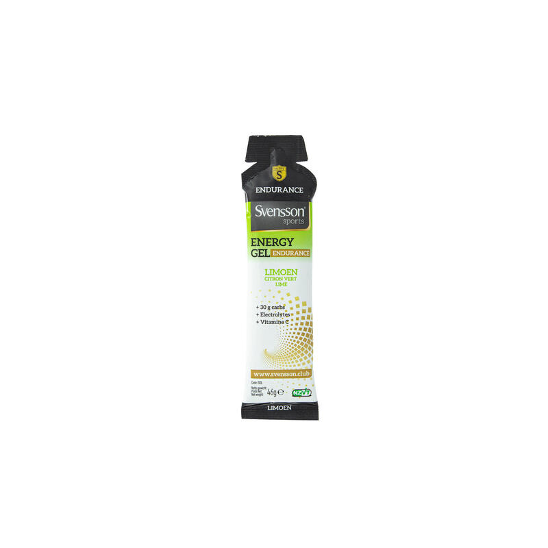 Svensson Energy gel endurance lime 10 + 2 st - isotone gel - sportvoeding met el