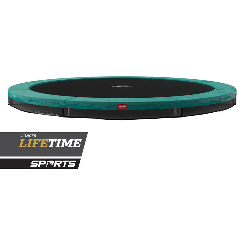 Trampoline de sport ronde Favorit InGround vert 330 cm