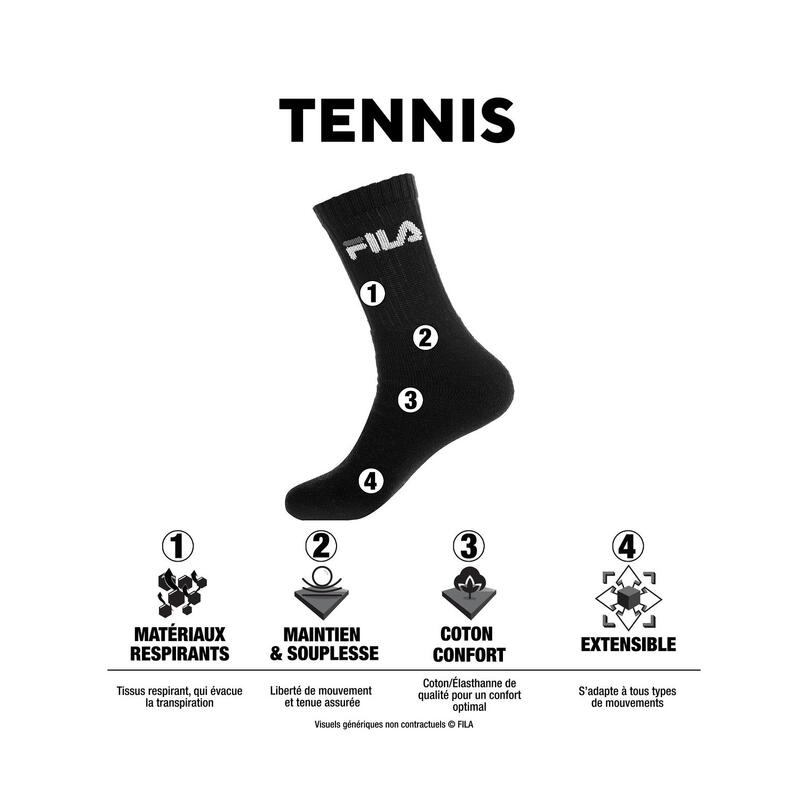 Pack Surprise de 12 Paires de chaussettes tennis Femme