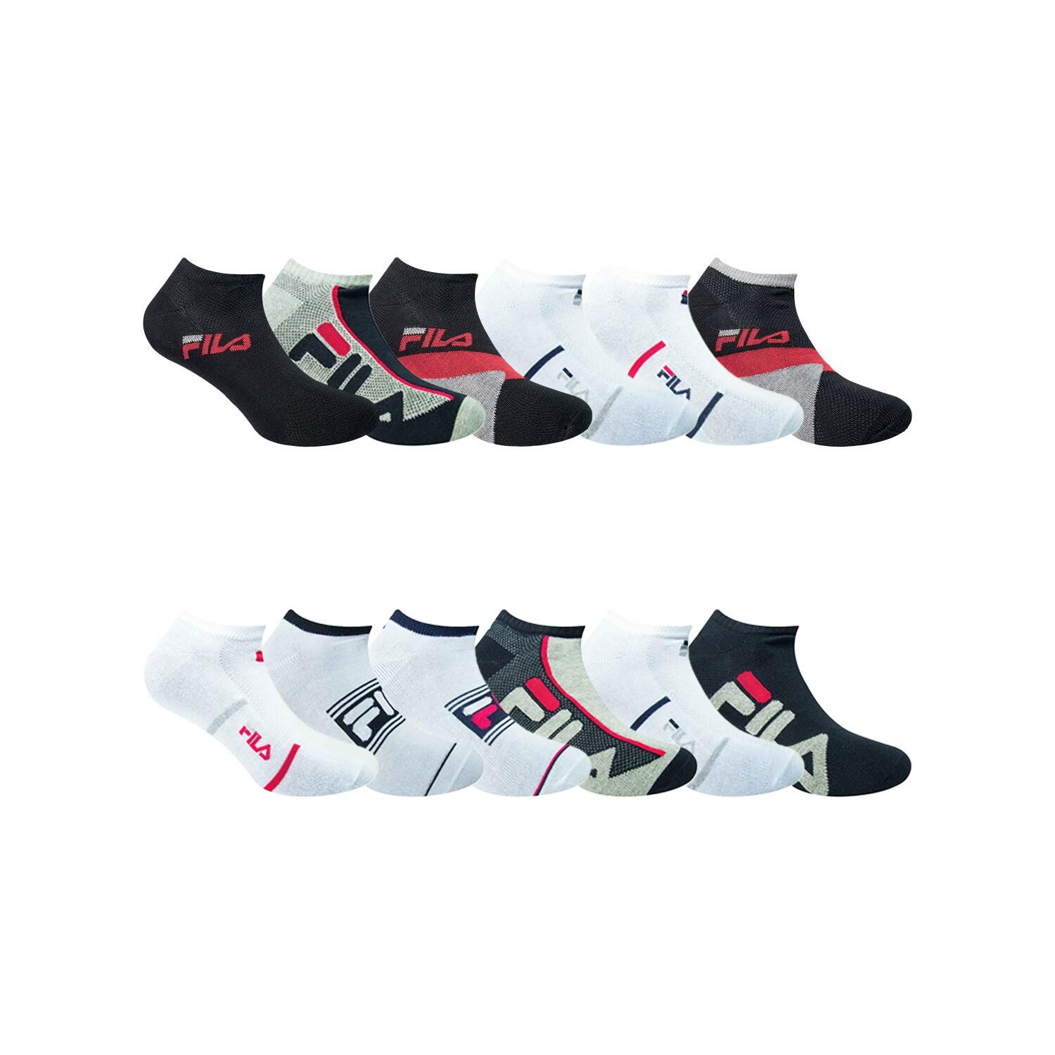 Fila - Pack Surprise De 12 Paires De Chaussettes Homme - Chaussettes - Noir - 43/46 - Decathlon