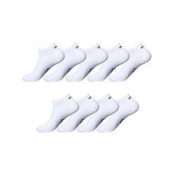 Lot de 9 Paires de Chaussettes Sneackers Blanc 43/46