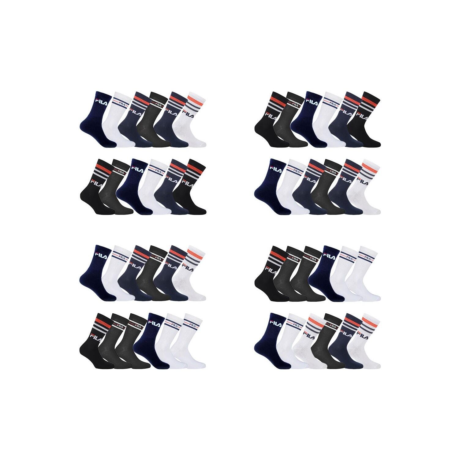 Pack Surprise de 12 Paires de chaussettes tennis Homme 3/4