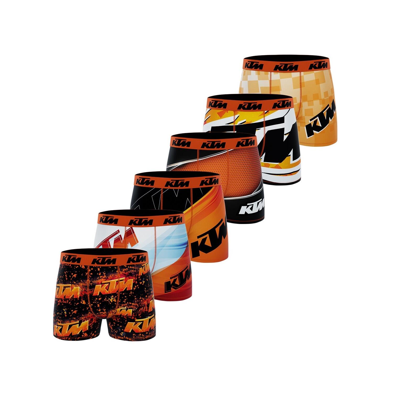 Ktm - Pack Surprise De 6 Boxers Homme - Caleçon - Multicolore - 42 M/l - Decathlon