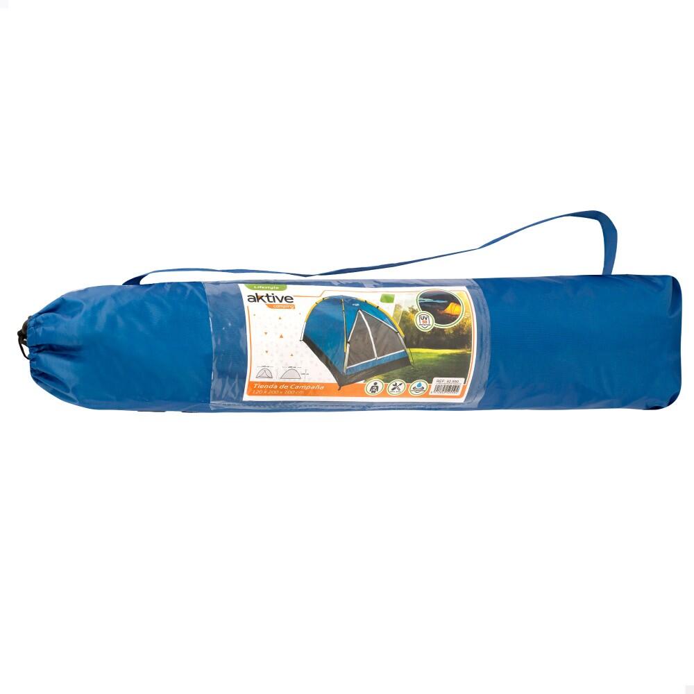 Tente pour 2 personnes 200x120x100 cm couleur bleue 4/4