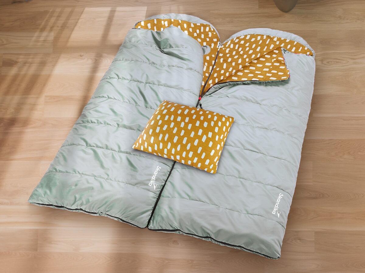 Sac de couchage rectangulaire Dundee avec oreiller Sleepyhead – Zip à gauche 6/7