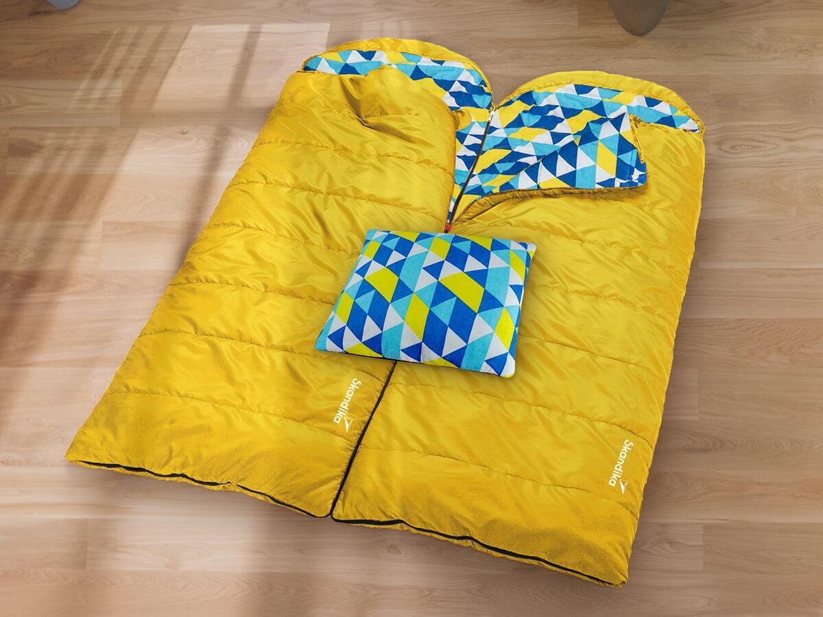 Sacco a pelo Dundee  - coperta con cuscino Sleepyhead -  cotone/flanella fodera 7/7
