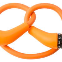 Serrure À Numéro De Câble Silicone 900*12Mm Orange