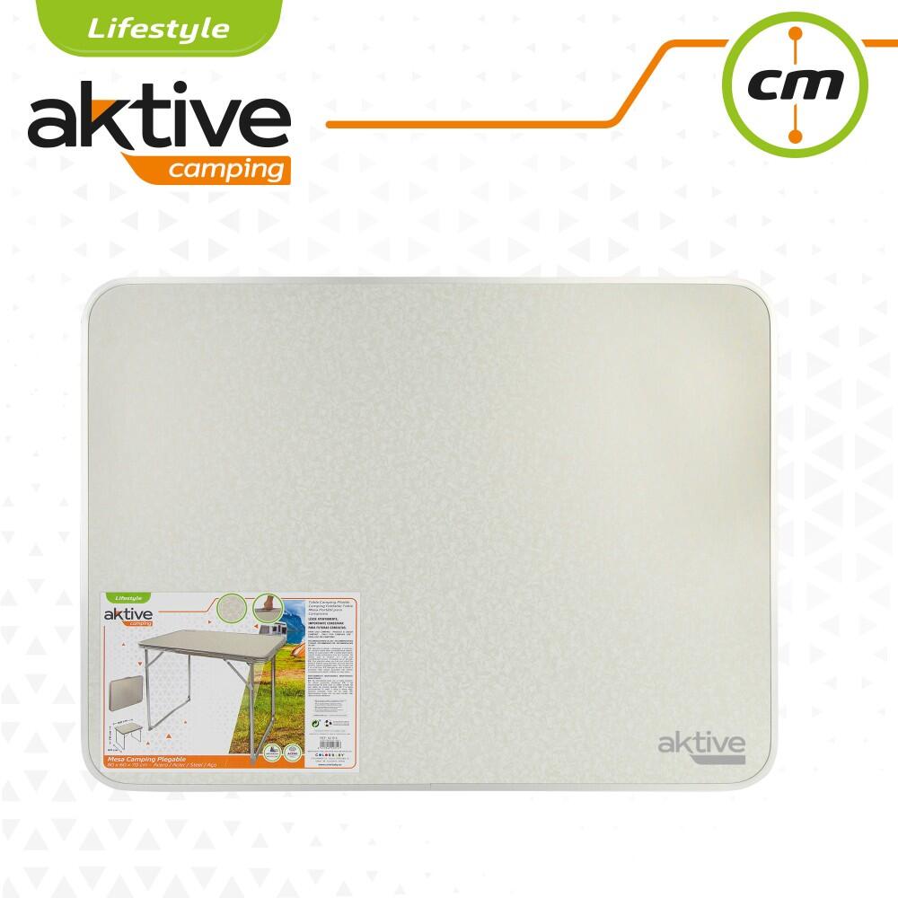 Mesa dobrável de campismo Aktive branco 7/7