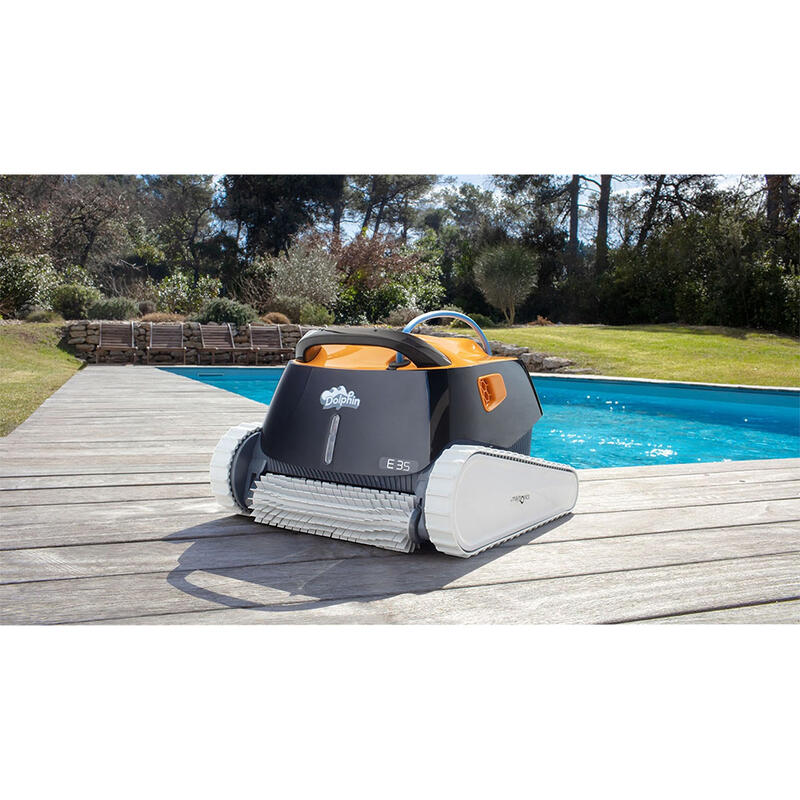 Robot electrique de piscine fond, parois et ligne d'eau avec chariot