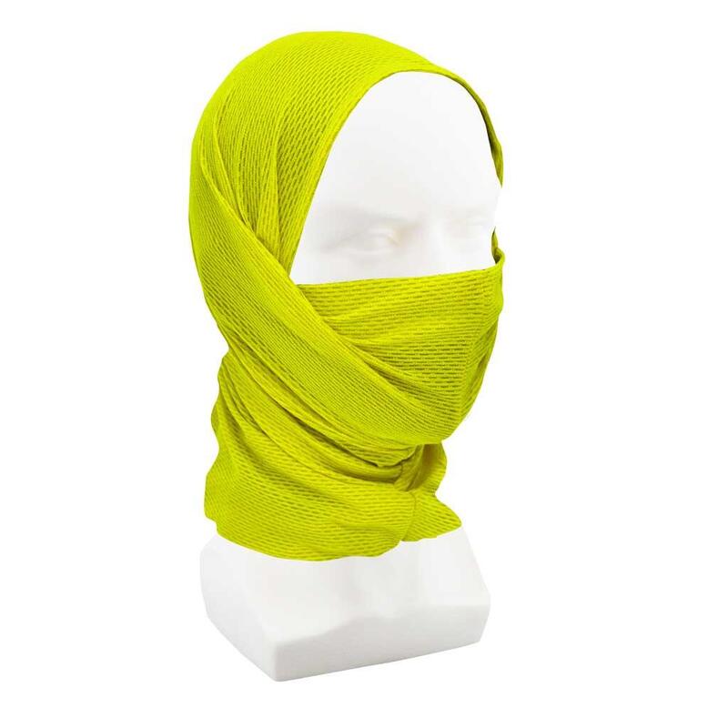 冰涼百變運動頸巾 - 螢光綠色