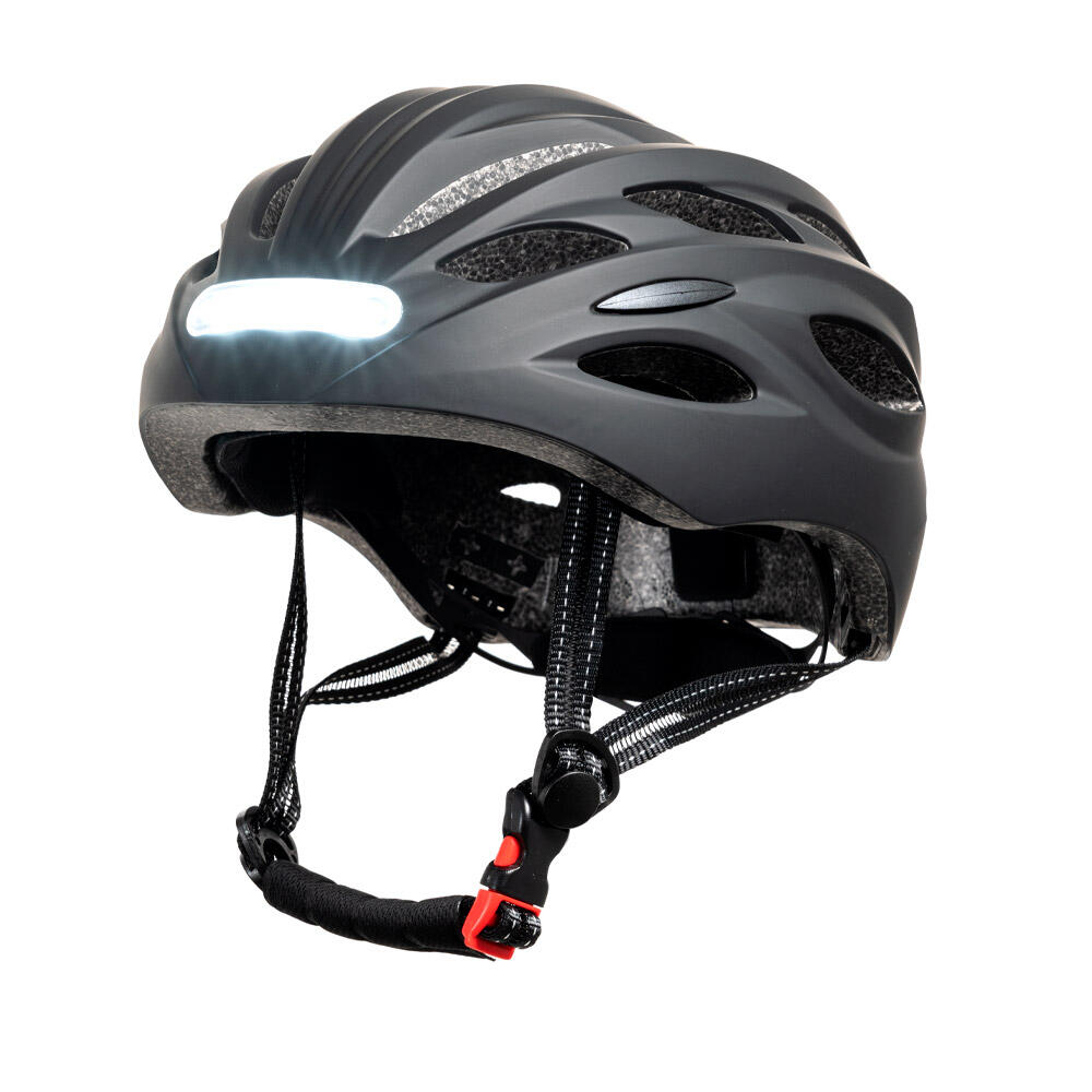 YOUIN Casco MTB Luces LED Frontal y Trasera Ajustable 58 61 cm