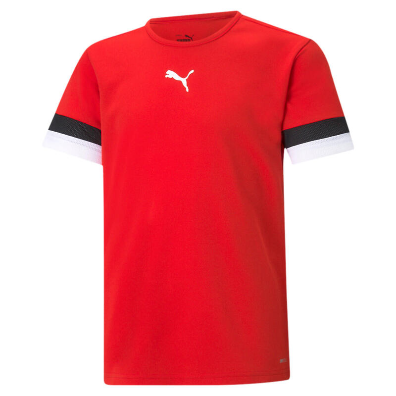 T-Shirt Puma Teamrise Jersey Jr Rosso Junior