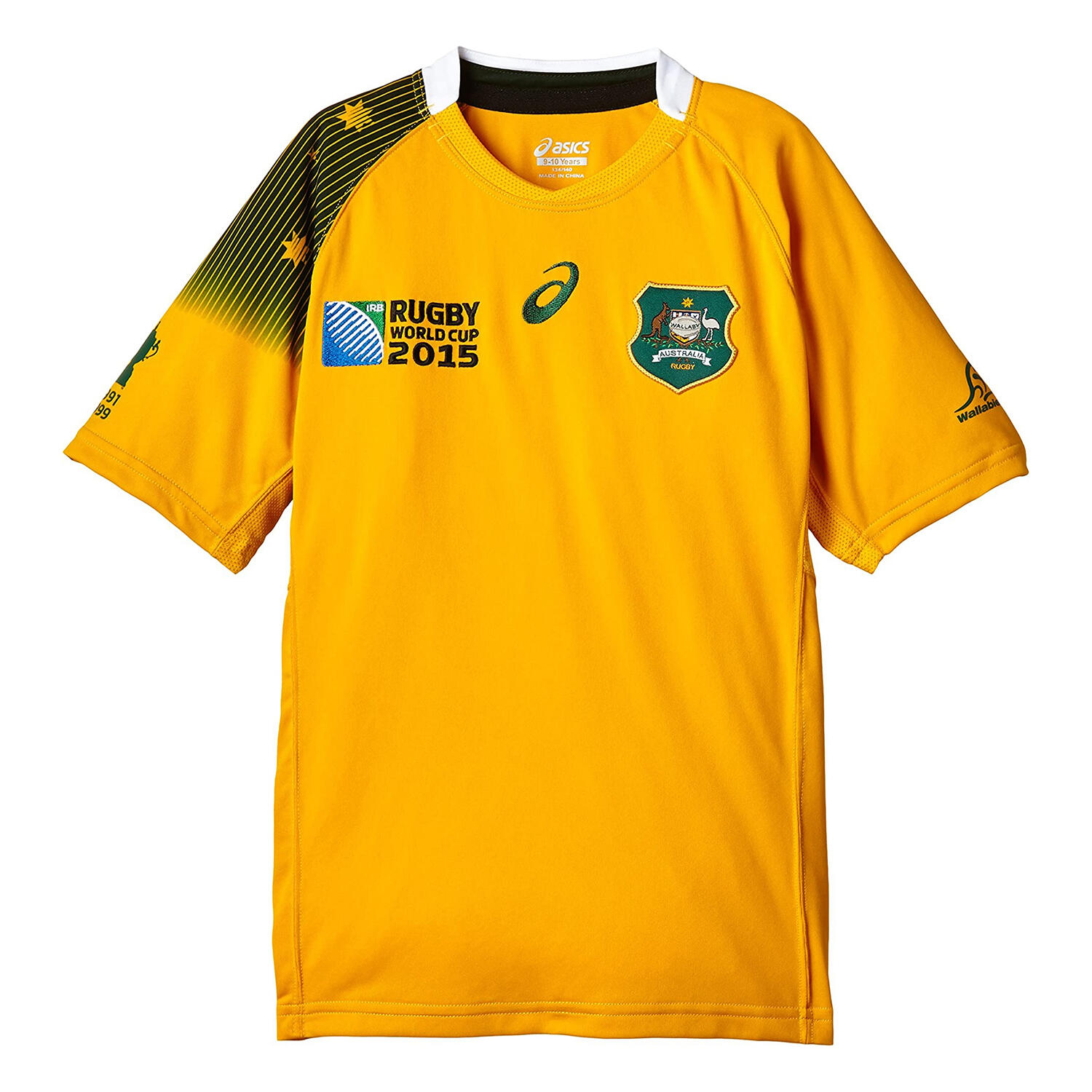 ASICS Australia Wallabies Kids Home RWC Rugby Shirt