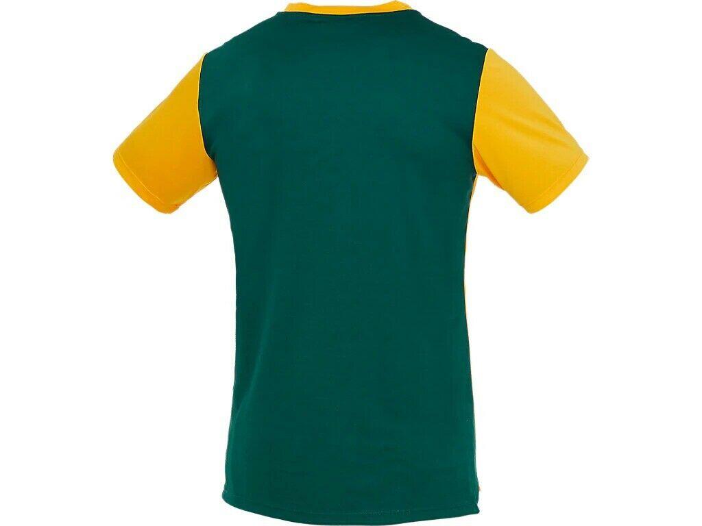 ASICS Australia Wallabies Mens Training T-Shirt Yellow 2/3