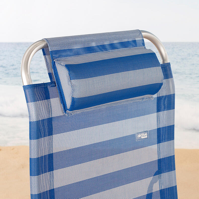 Tumbona de playa plegable con respaldo reclinable Aktive Beach