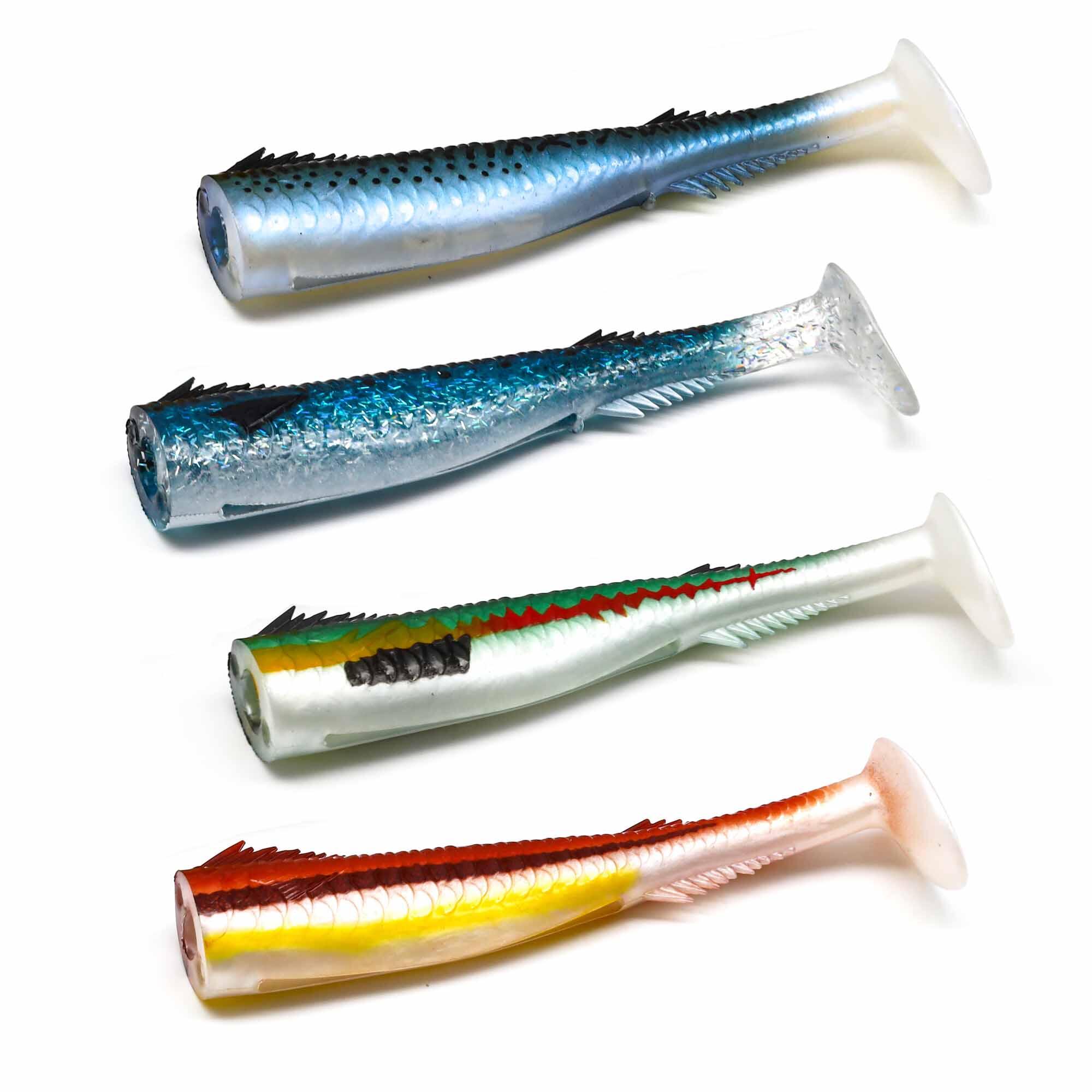 Vinilo jigging spinning 2 cuerpos repuestos 130 mm Real fish JLC caballa #1 3/3