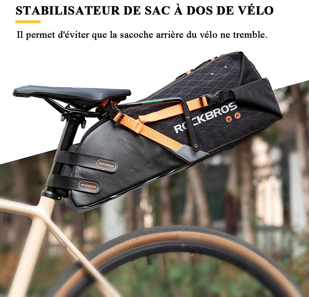 Porte-Bidons Universel Vélo Sous la Selle Support 2 Bouteilles Stable Durable 5/7