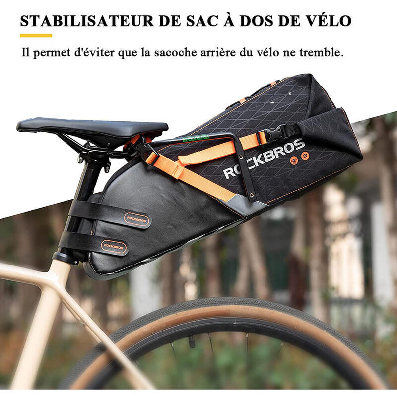 Porte-Bidons Universel Vélo Sous la Selle Support 2 Bouteilles Stable Durable