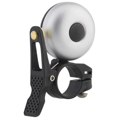Fietsbel mini stuurbel 21-23 mm zilver