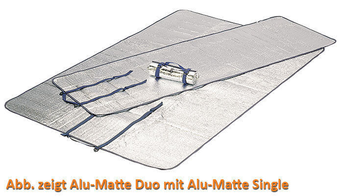 Mata High Peak Alu Mat Duo podwójna 190x120cm srebrna 41095