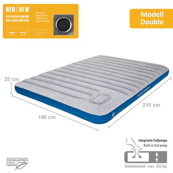 Lit à air Cross Beam XL Matelas de camping d'invité Double