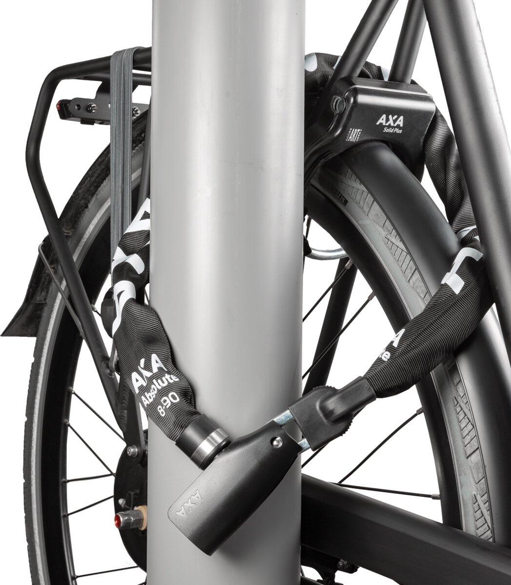 AXA Kettenschloss Absolute 110/8 Länge 110cm, Stärke 8mm, schwarz 4/7