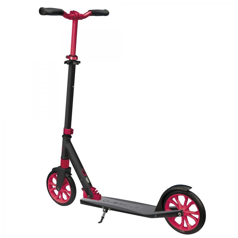 Trottinette NL 205  grandes roues Noir-Rouge