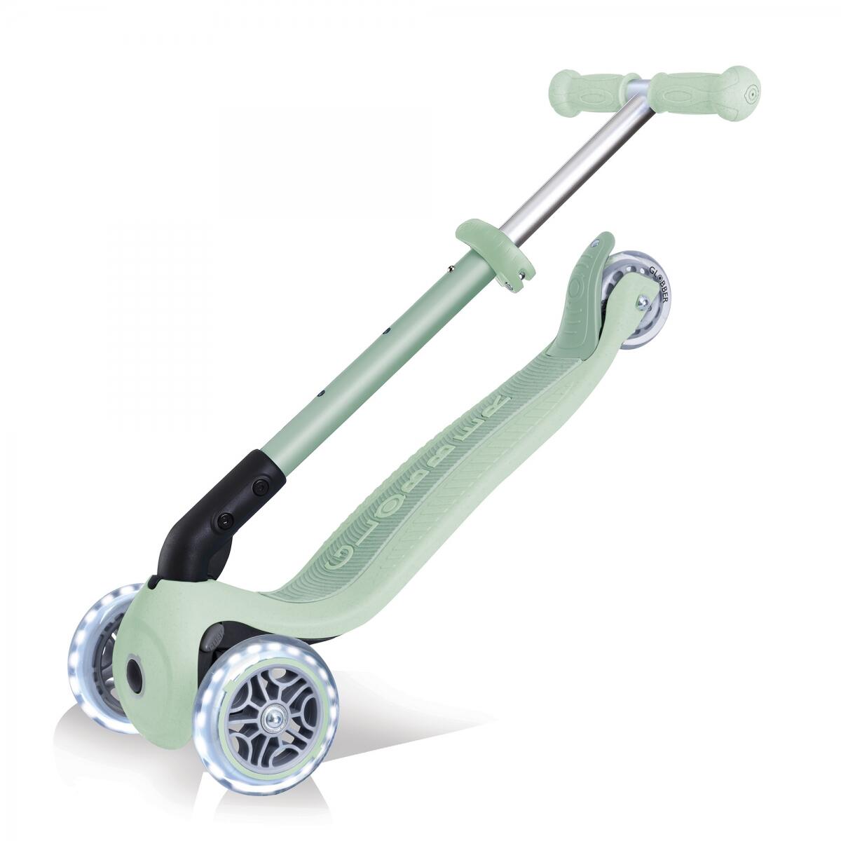 Trottinette 3 roues JUNIOR FOLDABLE LIGHTS ECOLOGIC - Vert Pistache 5/7