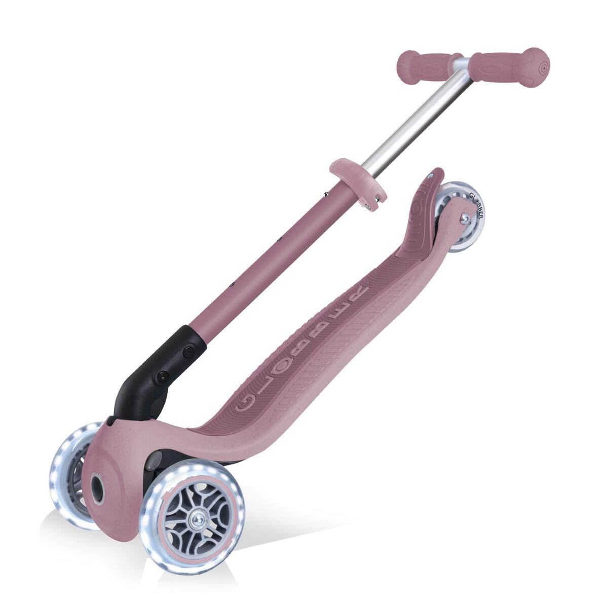 Trottinette 3 roues JUNIOR FOLDABLE LIGHTS ECOLOGIC - Rose Berry 5/7