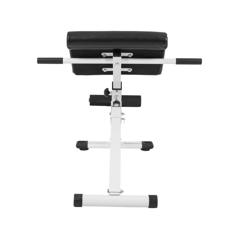  Goesfun - Banco de musculación para entrenamiento de espalda,  color blanco y negro : Deportes y Actividades al Aire Libre