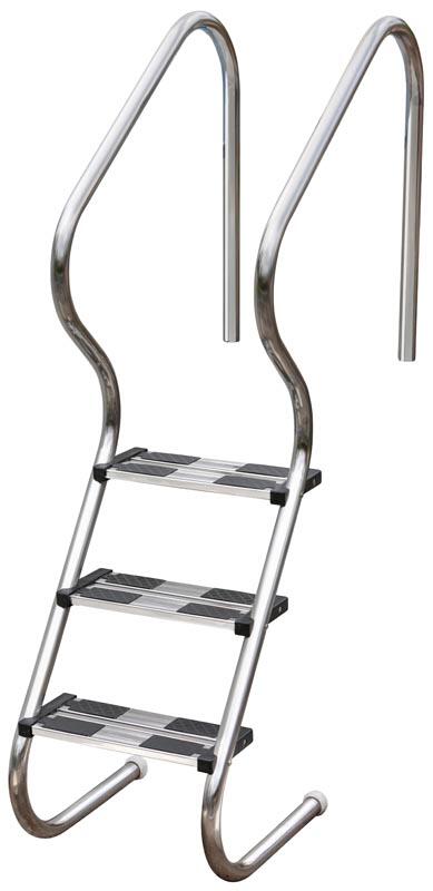 Escalera Piscina Enterrada GRE EIE30 Acero Inox 3 peldaños 2/2