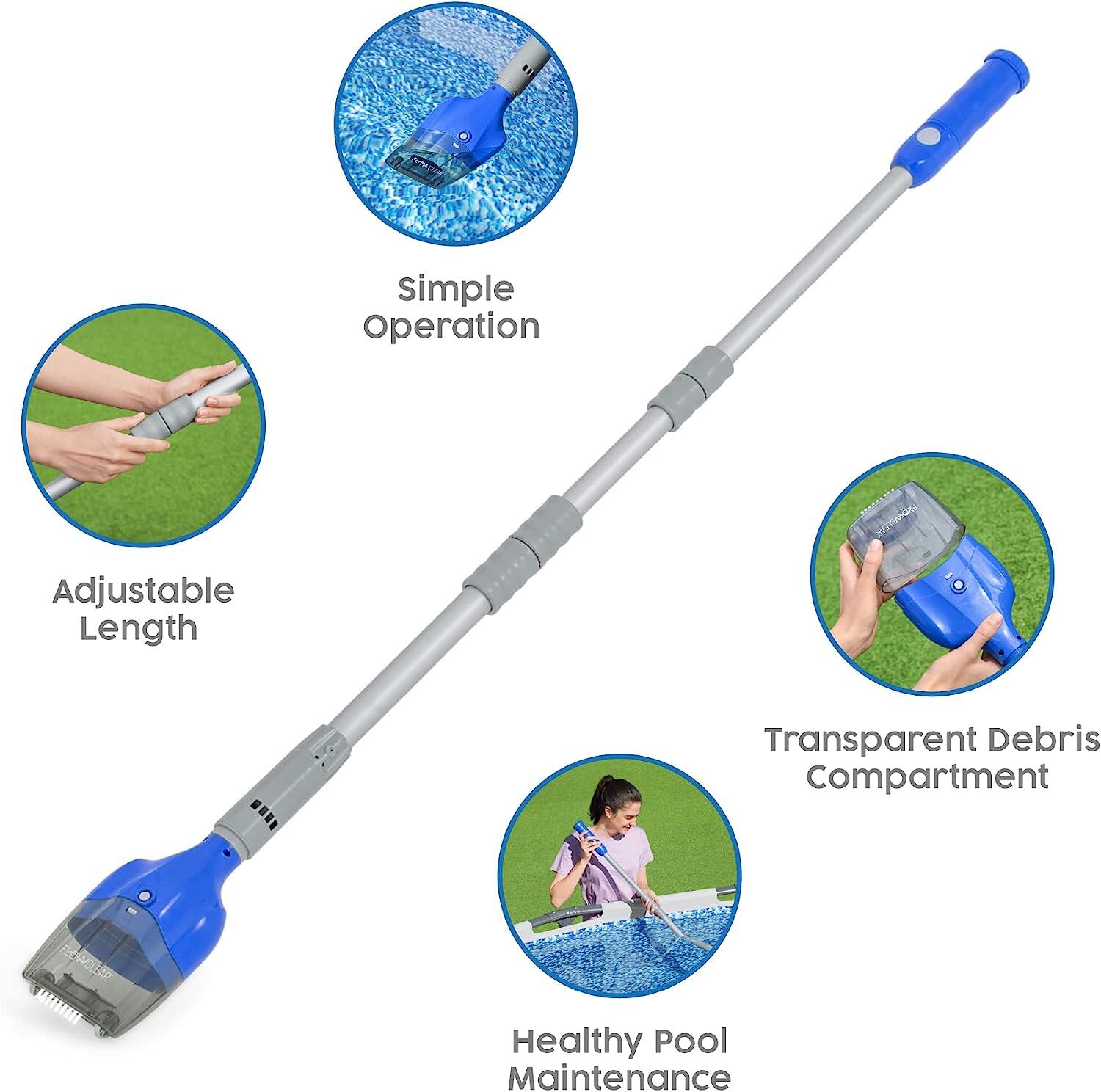 Aspirateur piscine natation - Flowclear AquaTech bleu 2/6