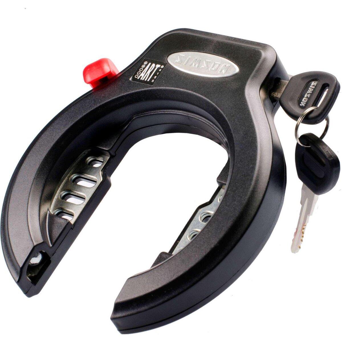 Simson Ringslot Sure ART2 - Zwart, 6.5cm - Fietsslot 3/4