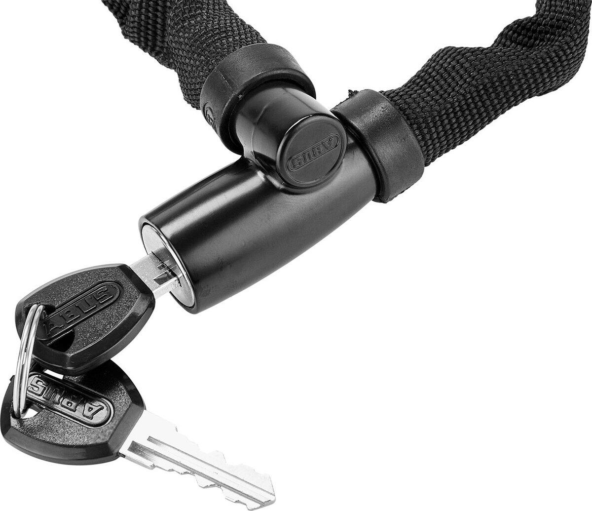 Abus Kettenschloss 1500/110 web Stahl, L=1.100mm, Ø=4mm, schwarz 4/7