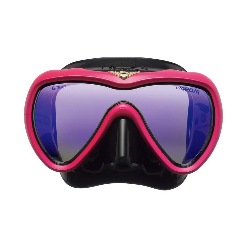 VADER Fanette Adult Women Diving Mask - Black/Pink