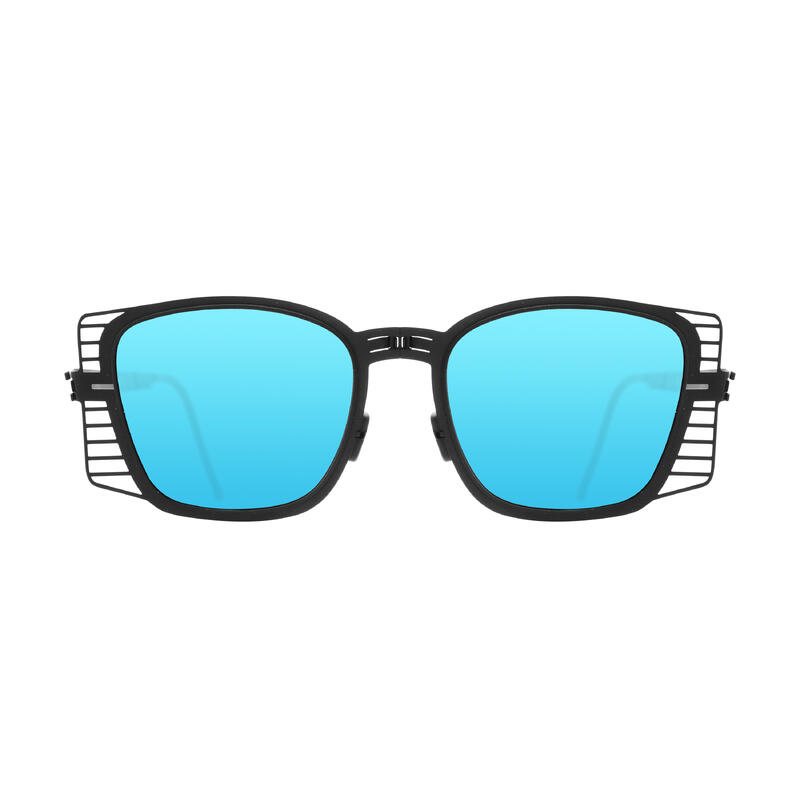 Jam X001 Adult Unisex Foldable Hiking Sunglasses - Black / Blue