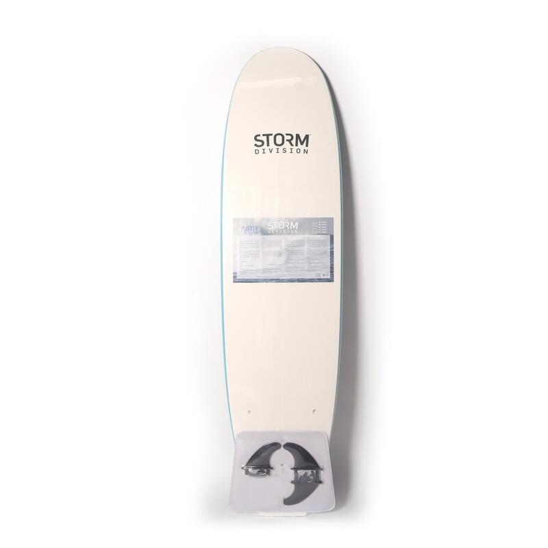 STORM DIVISION - Jetty Softboard - Tabla de surf de espuma - 6'2 - Azul cielo