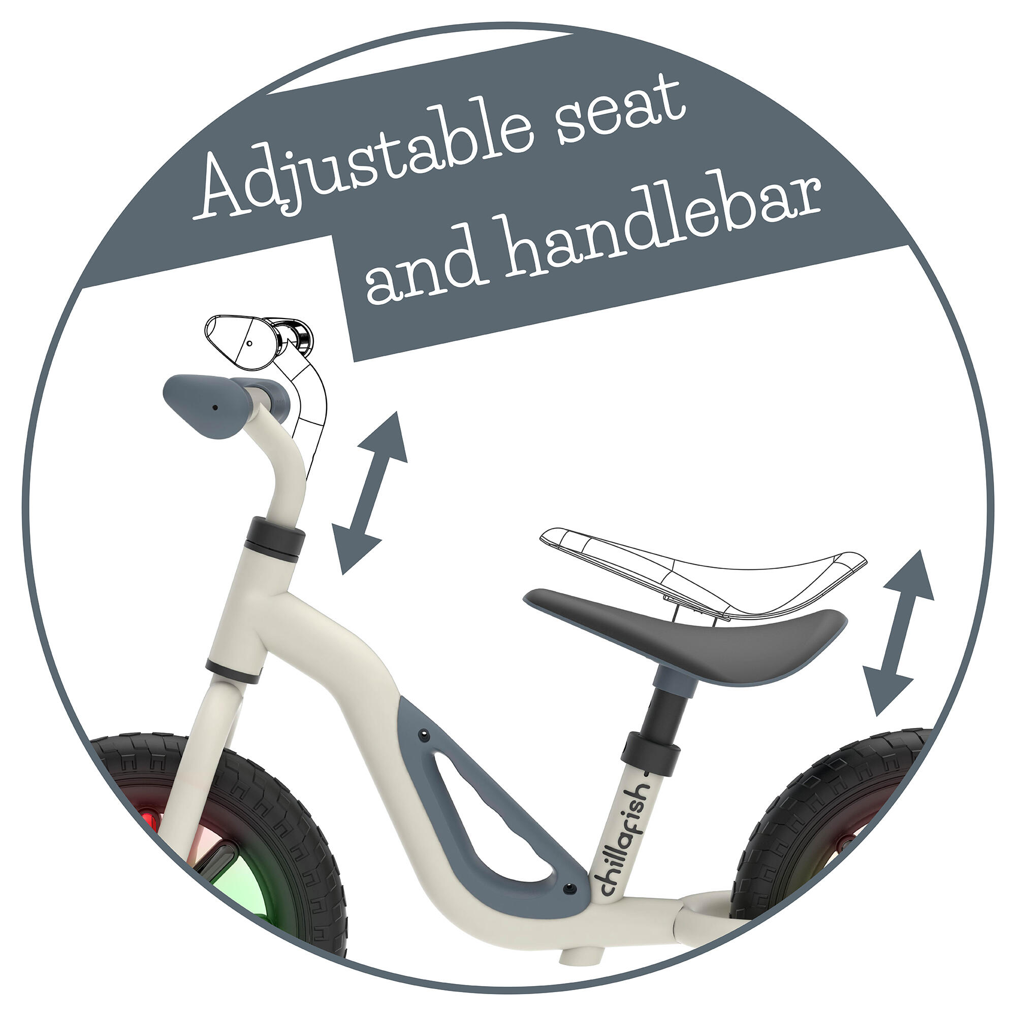 Draisienne Charlie GLOW avec des roues lumineuses LED 7/7