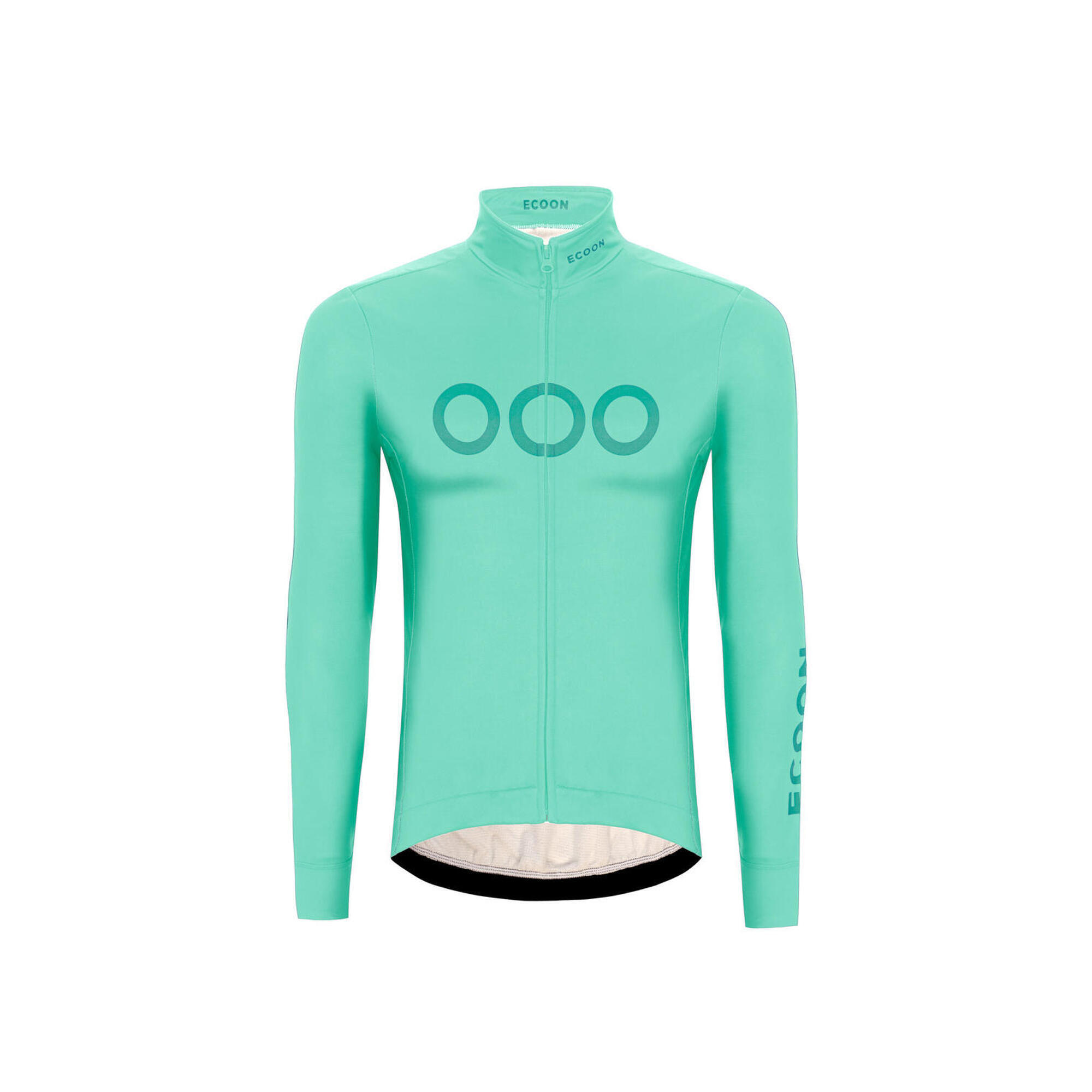 Maillot à manches longues ECOON modèle Mont Ventoux couleur turquoise 1/7