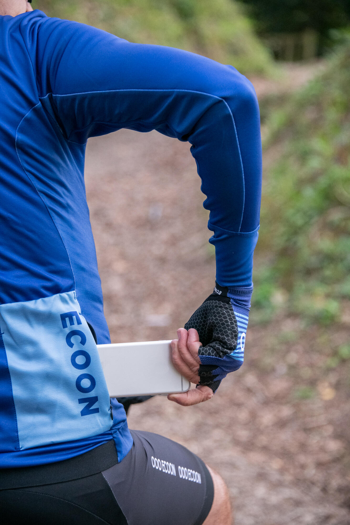 Gants de cyclisme ECOON modèle Alpe couleur bleu 3/7