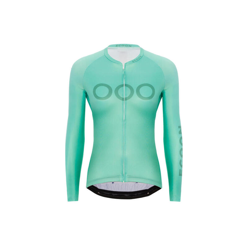 Maillot à manches longues de vélo pour femme ECOON Tourmalet Turquoise