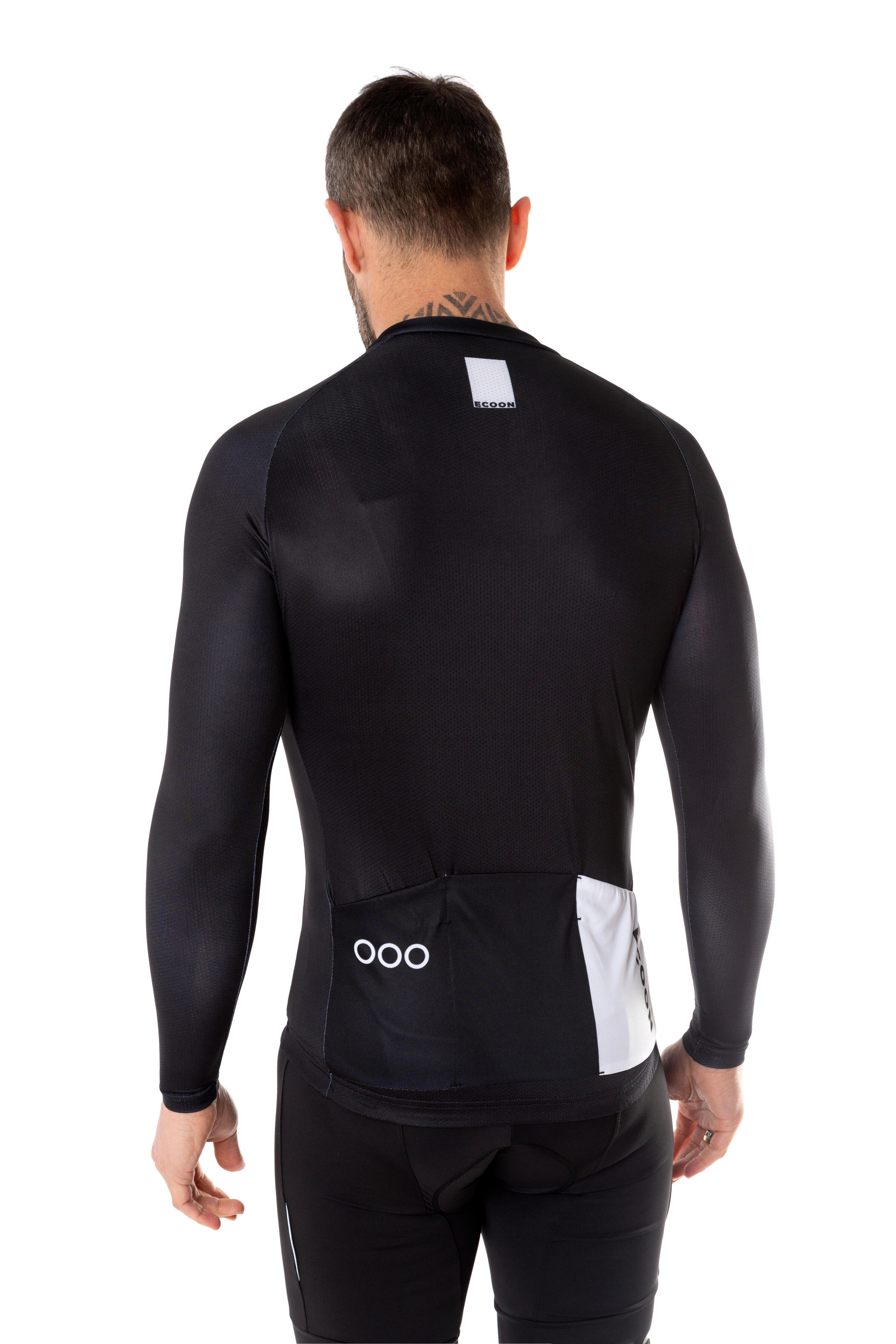 Maillot à manches longues ECOON modèle Tourmalet Homme couleur noir 4/6