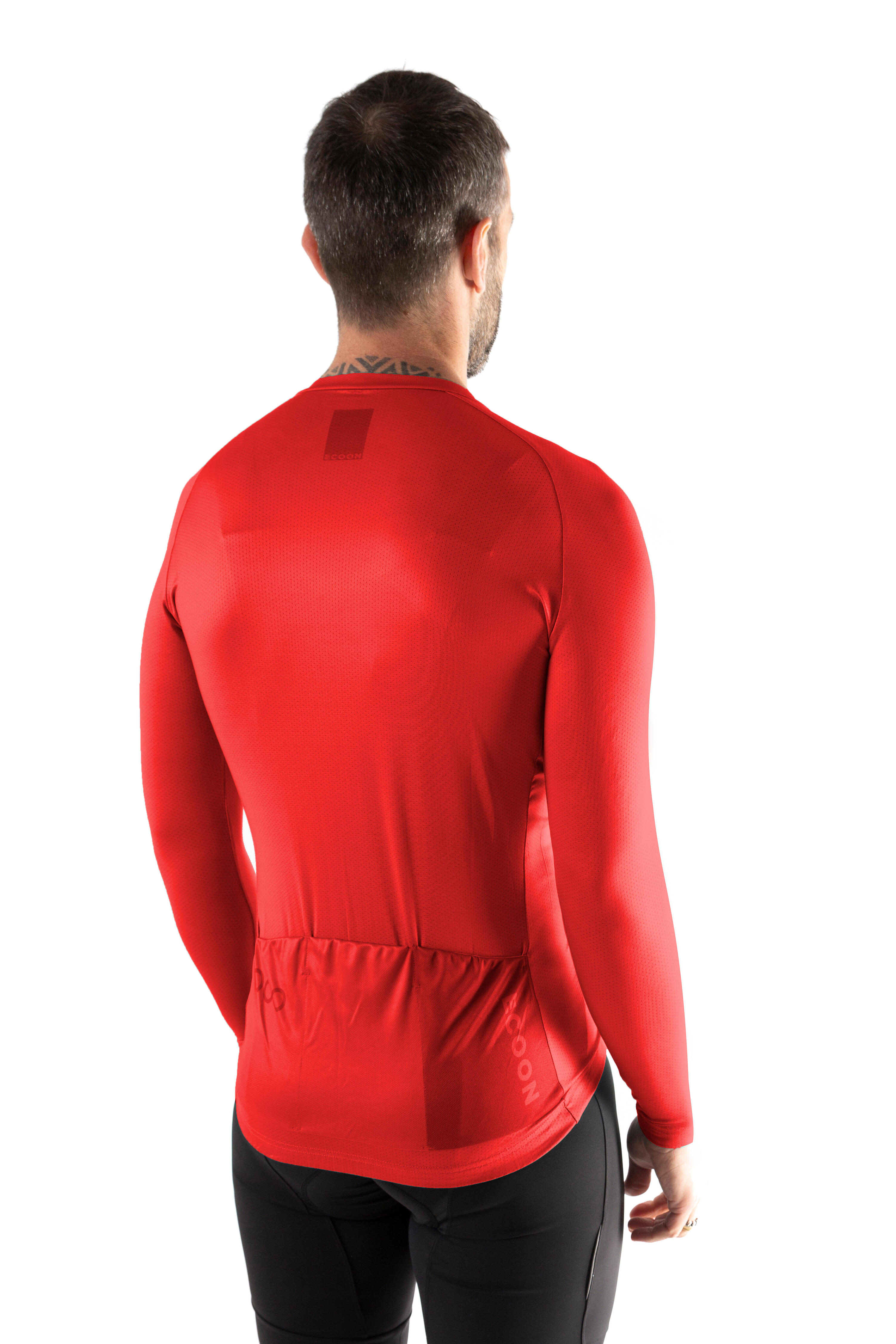 Maillot à manches longues ECOON modèle Tourmalet Homme couleur rouge 4/6