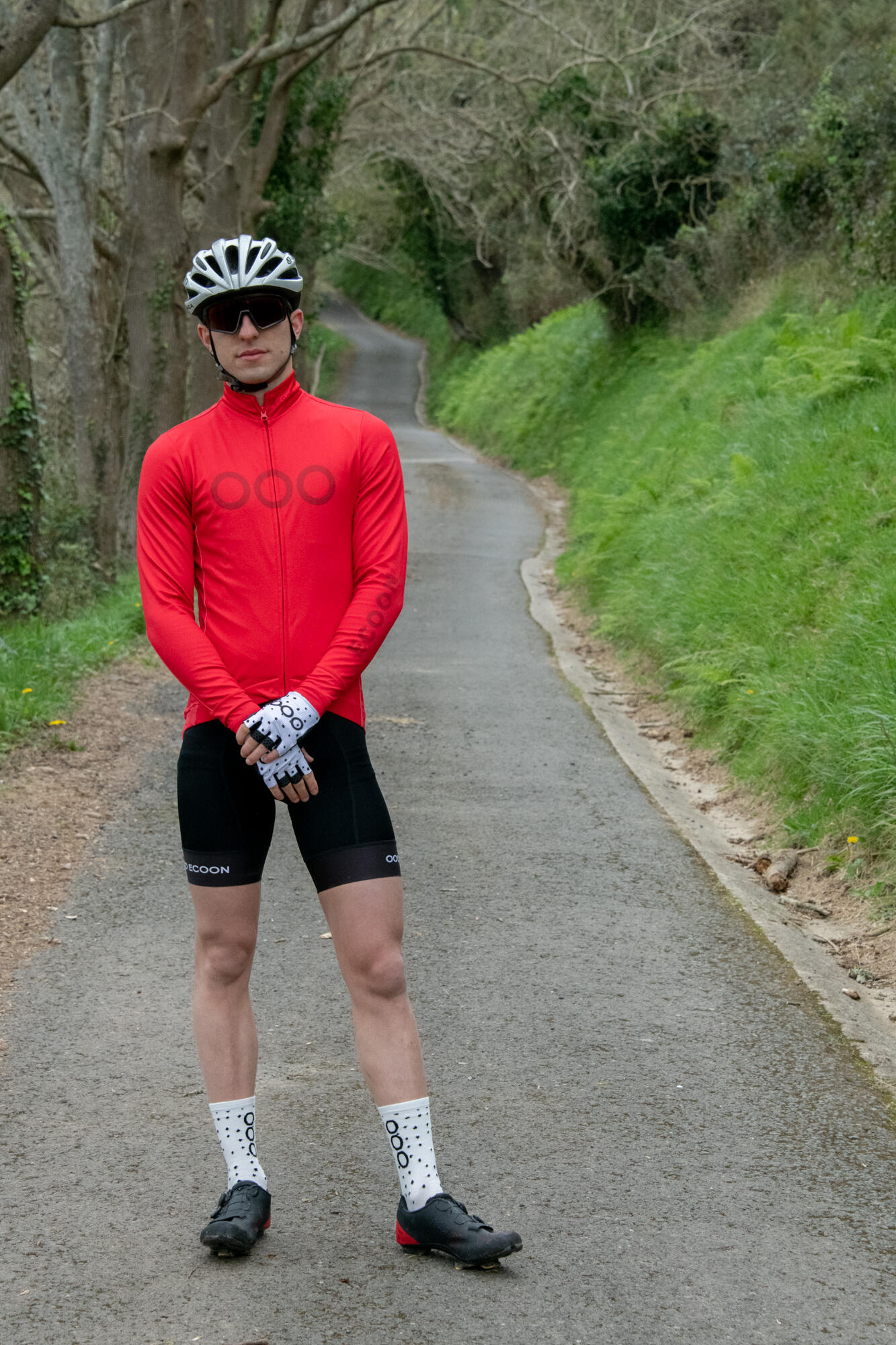 Gants de cyclisme ECOON modèle Ventoux couleur blanc 4/7
